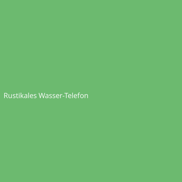 Rustikales Wasser-Telefon