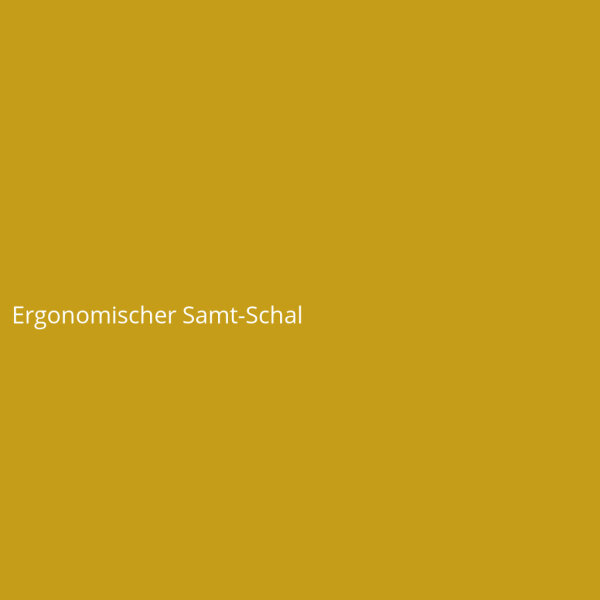 Ergonomischer Samt-Schal