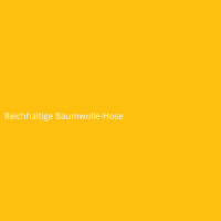 Reichhaltige Baumwolle-Hose