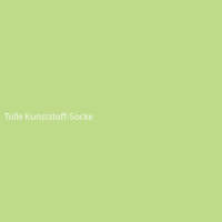 Tolle Kunststoff-Socke