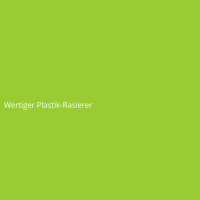 Wertiger Plastik-Rasierer