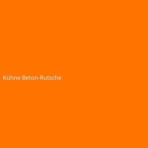 Kühne Beton-Rutsche